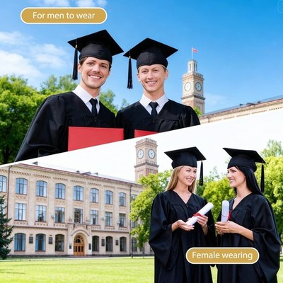 Bachelor Hut Unisex Doktorhut Graduation Cap Verstellbar Bachelor Abschluss Hut