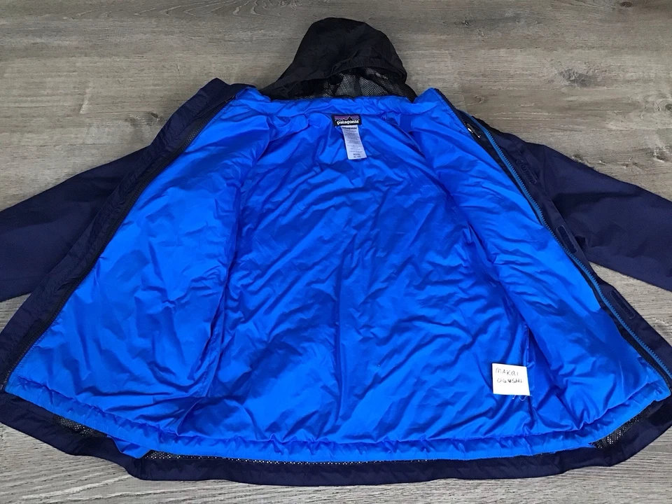 Patagonia Boys XL 14 Blue H2No Waterproof  3 In 1 Winter Coat Hooded - Image 4 of 4