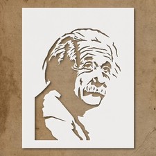 Elegant Stylized Face Profile Stencil for Unique Craft Projects - StencilAir