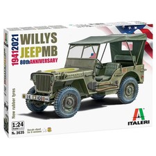 Italeri 3635 Willys Jeep MB 1:24 Plastic Model Military Kit