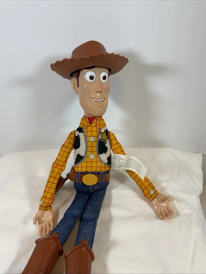 Disney Pixar Thinkway Toy Story Sheriff Woody Tirar-String Hablando Funciona Muy bien Foto 2 de 4