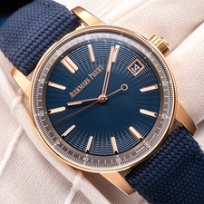 2024 NEW Audemars Piguet Code 11.59 18K Rose Gold Blue Nuit Dial 41mm 15210OR 15