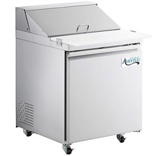 27 1/2" ADA Height 1 Door Cutting Top Refrigerated Sandwich Prep Table