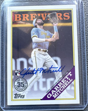 Topps 2023 Update 1988 Autograph Rookie Garrett Mitchell #88BA-GM Brewers