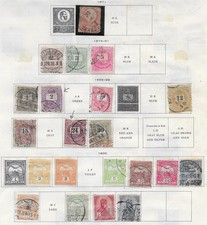 22 Hungary Stamps from Quality Old Antique Album 1871-1900