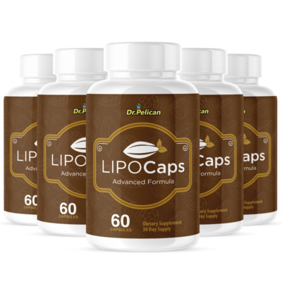 LipoCaps- Metabolism Support, Weight Management Supplement- 5 Bottles
