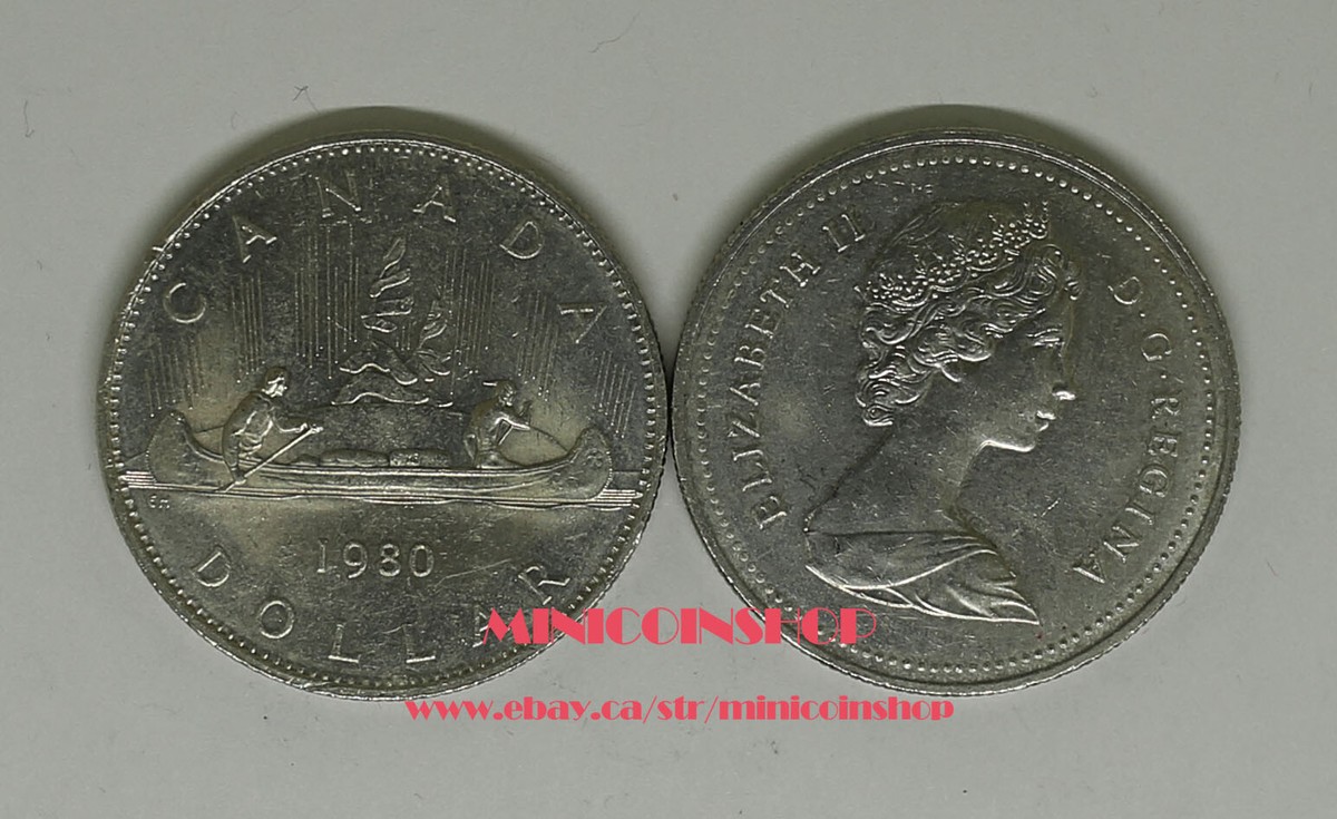 Canada 1980 $1 Voyageur Dollar Coin | eBay