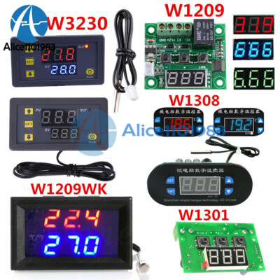 W1308 W1209/WK W1301 W3230 DC 12V Thermostat Temperature Control Switch Sensor