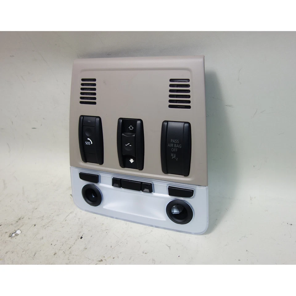 BMW E82 2008-2013 cupé serie 1 unidad de interruptor de luz de mapa delantero techo corredizo beige OEM Foto 3 de 4