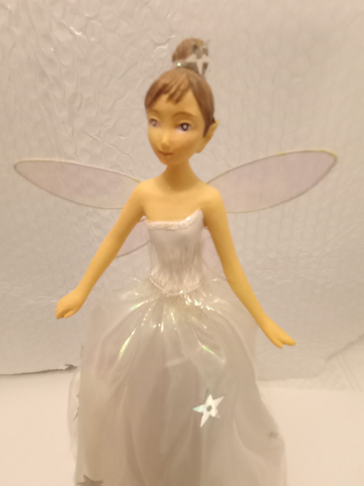 gisela graham christmas decorations fairy , Tree Topper, White Silver