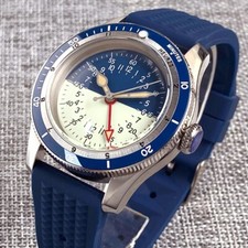 20ATM New Sapphire Crystal Glass Blue Dial Automatic NH34 Mechanical Men Watches