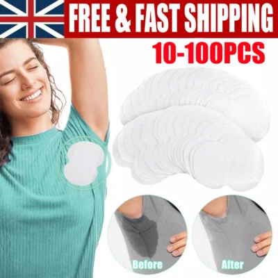 10-100x Disposable Sweat Pads Patches Antiperspirant Underarm Armpit Guard Sheet
