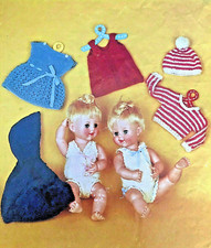 ?C10  Vintage Dolls Knitting Pattern 16" Doll Clothes Set Knit as a  Gift