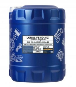 Mannol 10L Fully Synthetic Engine Oil Longlife 3 5w30 LL-04 AUDI VW 504/507 C3