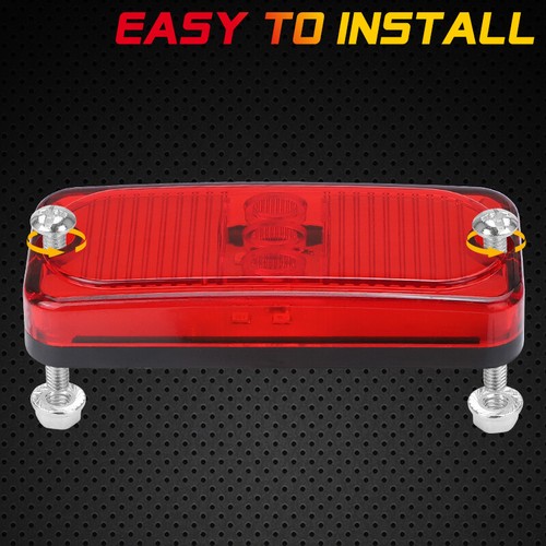 LED Side Marker Lights Clearance Lamp 4" Turn Signal Tail Trailer RV Truck Lorry - Picture 9 of 19