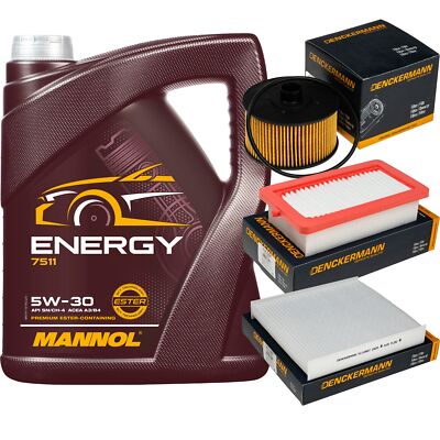 DENCKERMANN Inspektionspaket MANNOL Energy 5W-30 5L für Nissan Micra V 1.0 IG-T