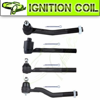 For Jeep Grand Cherokee Set(4) Front Inner Outer Tie Rod End Links Kit 1999-2004