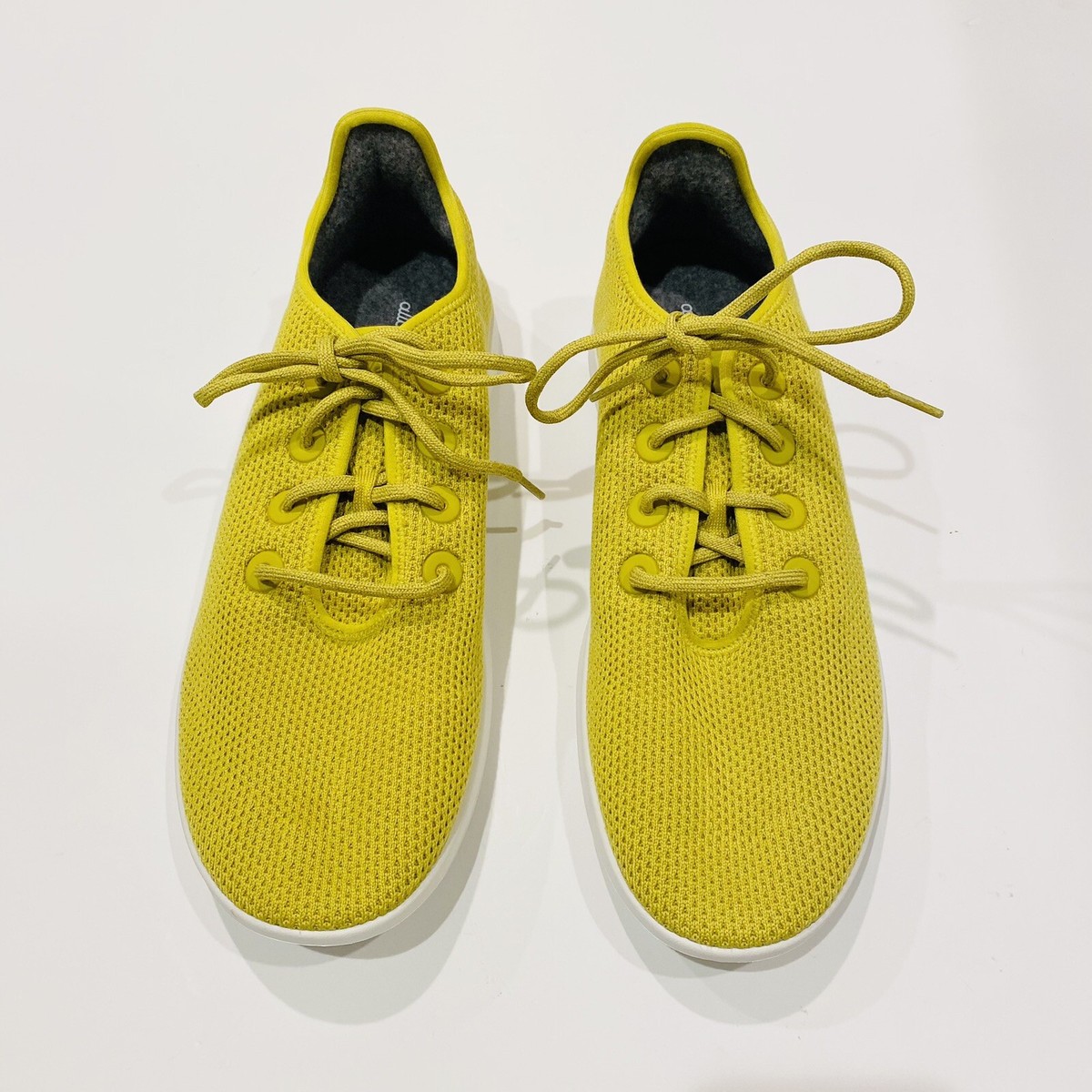 Allbirds Tree Runners Shoes Elephant Grass/Yellow (white sole) Size Mens 14. Men main image 4