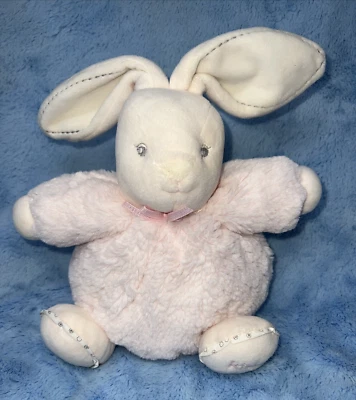 Kaloo pink bunny rabbit round Plush stuffed Toy - Image 1 of 4