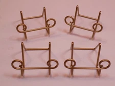 Gold Metal Easel Picture Photo Holder Display Stand Decorative Tabletop Set4 Lot