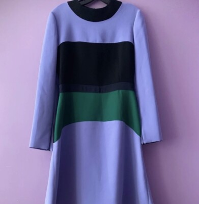 Marni Colorblock Cady Bell Dress Size 42 (US 6)