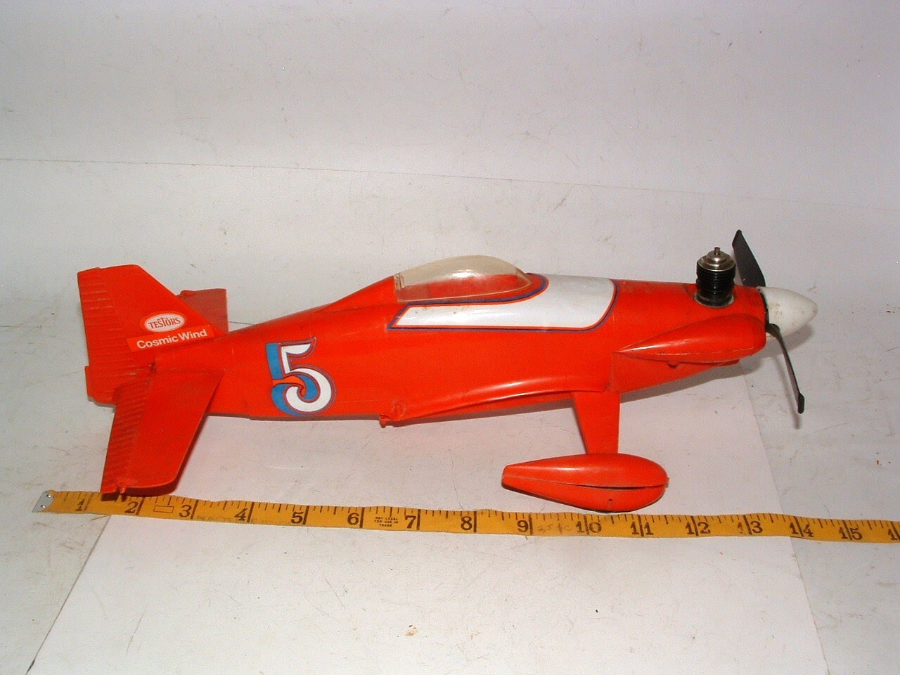 * 1972 TESTOR'S RED 4910 COSMIC WIND MODEL AIRPLANE ! eBay