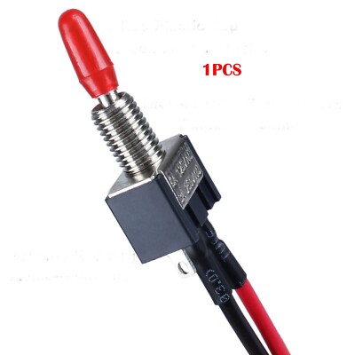 Mini Latching Toggle Switch ON/OFF SPST 3 Pins 12V 24V 110V w/ Wires