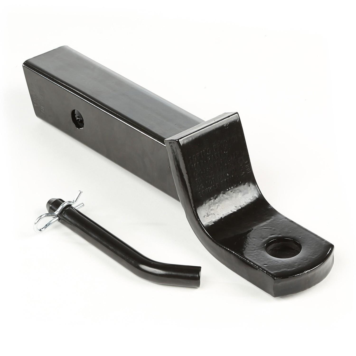 Kit timon de remorque recepteur 2 pouces et goupille d'attache universelle en acier