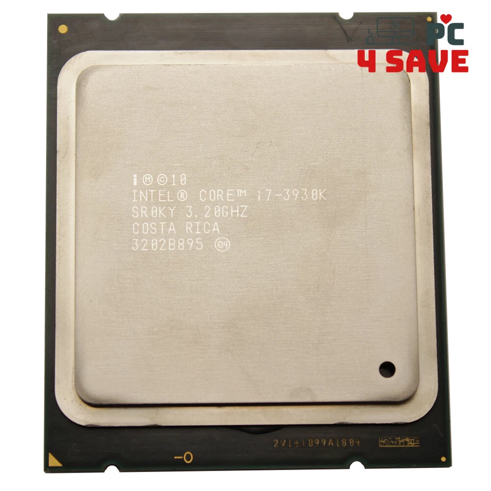 3rd Gen Intel Core i7-3930K CPU 3.20GHz ( Turbo 3.80GHz ) LGA-2011 SR0KY SR0H9 - Image 2 of 2