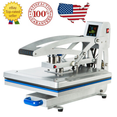 #ad 16quot;x20quot; High Pressure Heat Press Semi Automatic Slide Out Machine with Stand $521.55