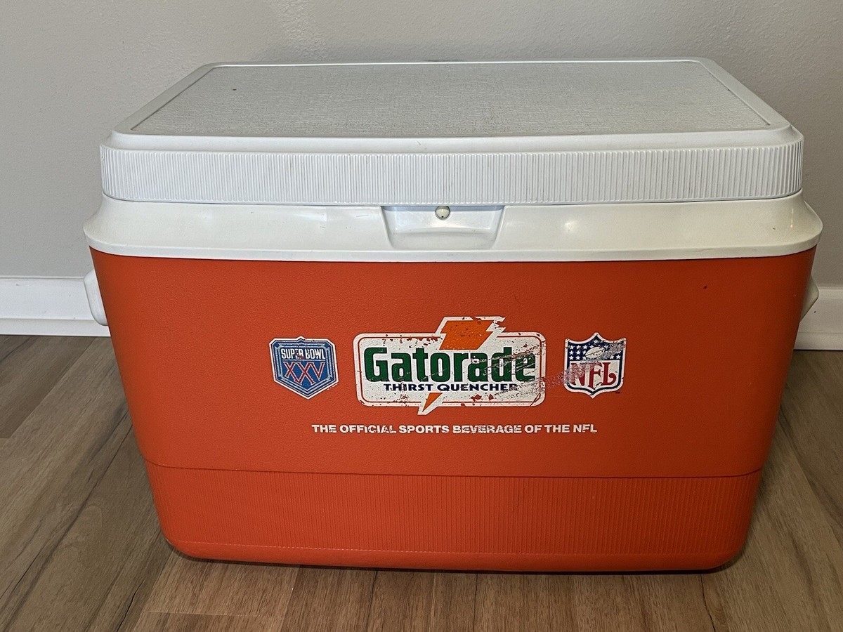 Vintage Gott 1947 48qt Cooler Ice Chest USA Gatorade NFL Superbowl