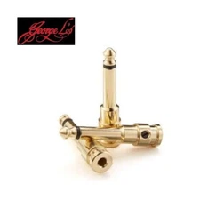 George L's 0.155" Solderless Straight Plug, Gold