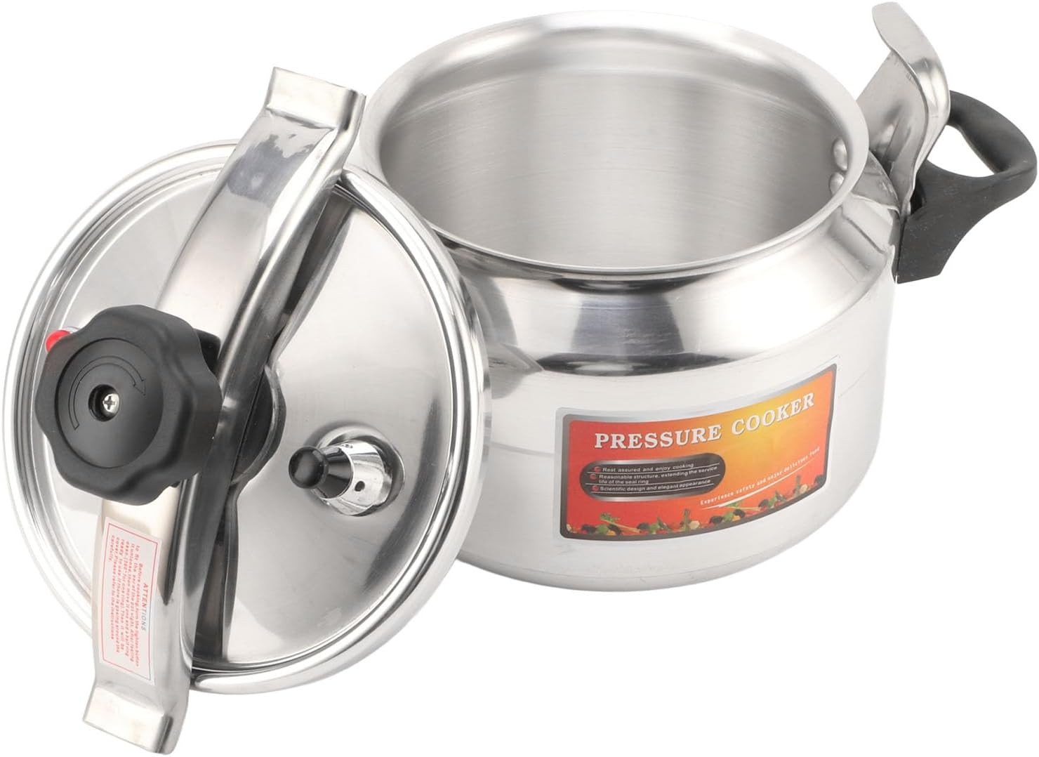 Safe & Durable 4L Pressure Cooker for Gas & Induction Stovetops