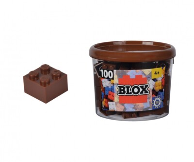Androni Blox 100 Bausteine braune 4er Steine in Dose 104114533