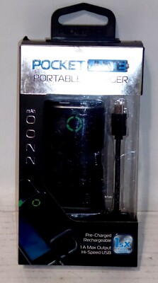 Pocket Juice portable charger / Power Bank 2200 MAH USB Brand New 4540 B3