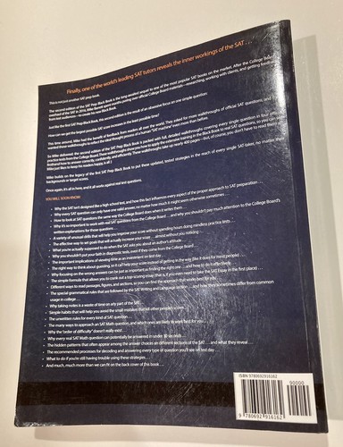 SAT Prep Black Book Second Edition Pre-Owned Study Guide Mike Barrett Used - 第 2/5 張圖片