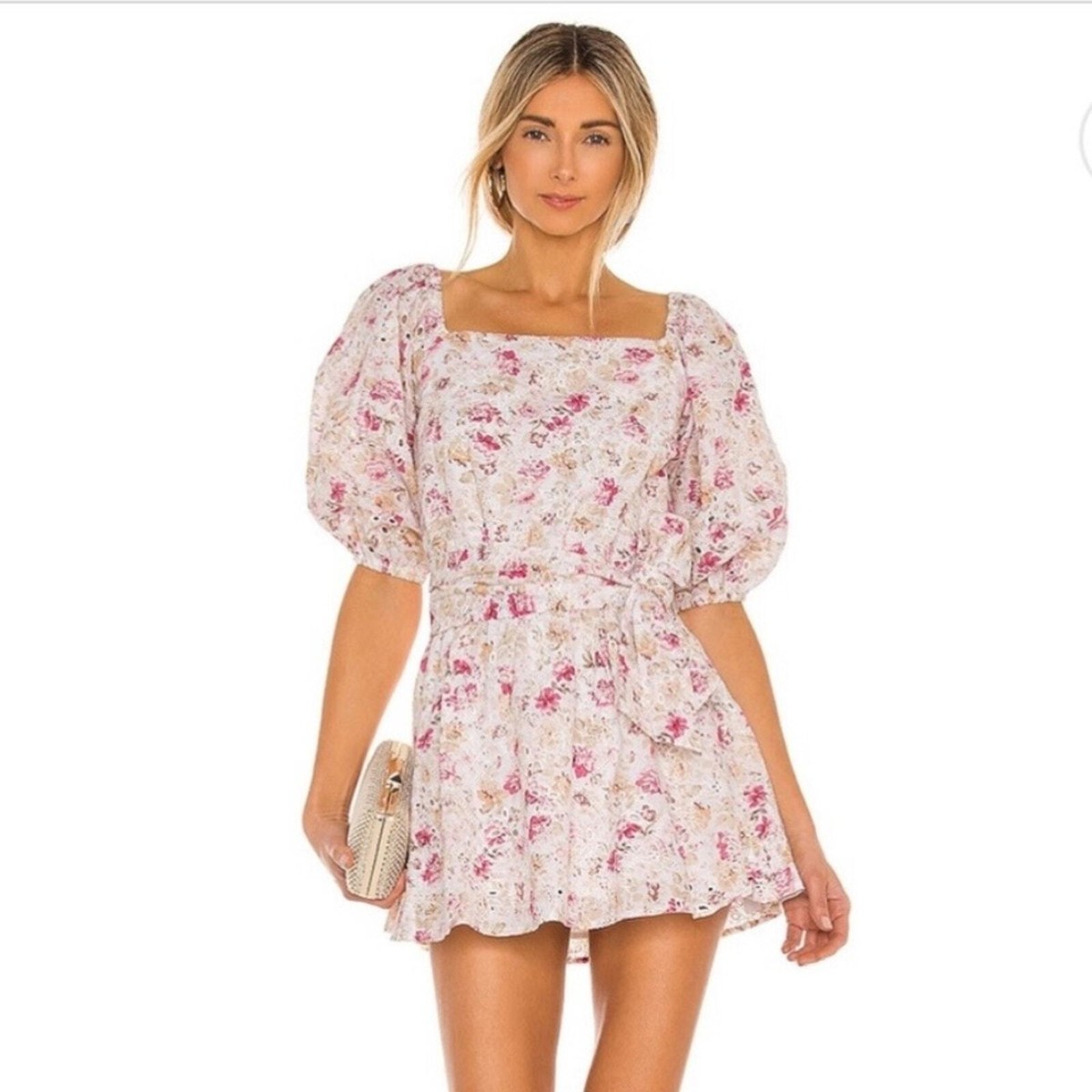 MinkPink Cecile White Pink Floral Square Neck Mini Dress Size Medium | eBay MinkPink Cecile White Pink Floral Square Neck Mini Dress Size Medium | eBay