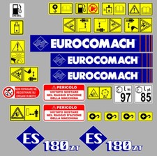 eurocomach ES 180 ZT decalcomanie adesivi tutti i modelli disponibili