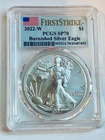 2022-W Burnished American Silver Eagle PCGS SP70 First Strike US Mint