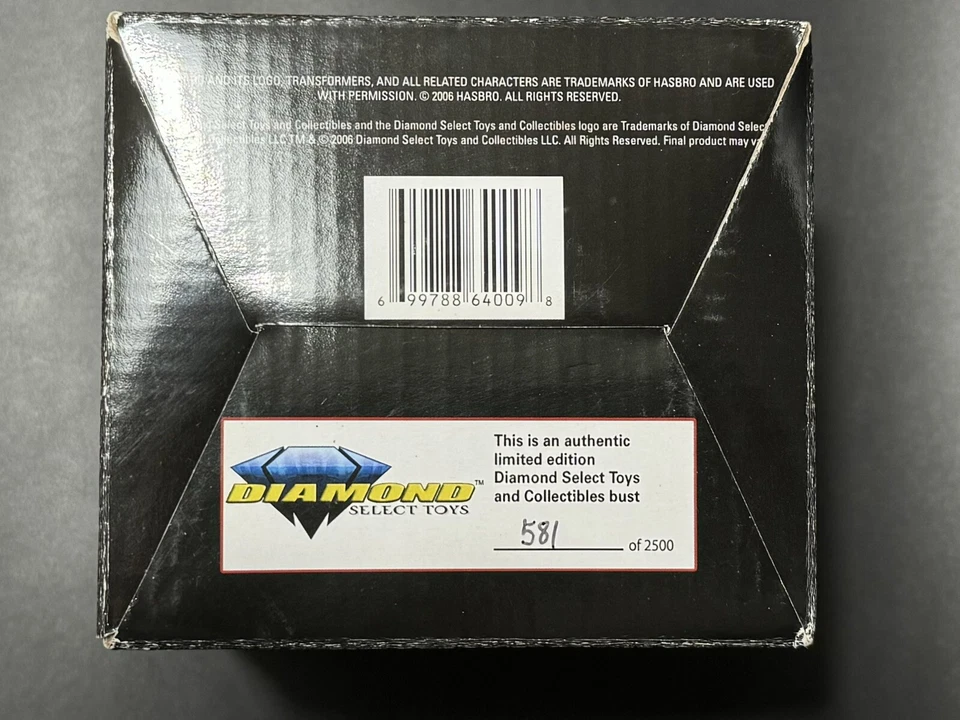 Transformers 2006 Diamond Select Mini Head Replica Megatron G1 MIB 581 of 2500 - Image 3 of 3