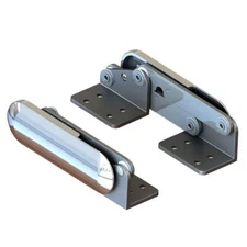 TACO Marine Polished Stainless Steel Rollback Boat Seat Hinge H25-0012
