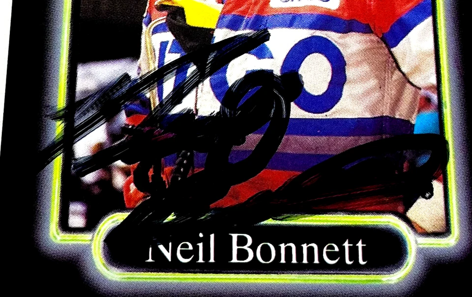 Neil Bonnett NASCAR 1990 Maxx #21 Autographed Signed - Image 3 of 4