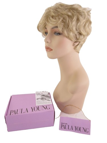 Paula Young Oakley WhisperLite Wig Macho Frosted Brownish Blonde Light Ash Blond Amazon.com : Paula Young Alex WhisperLite Wig Sassy Short  main image 4
