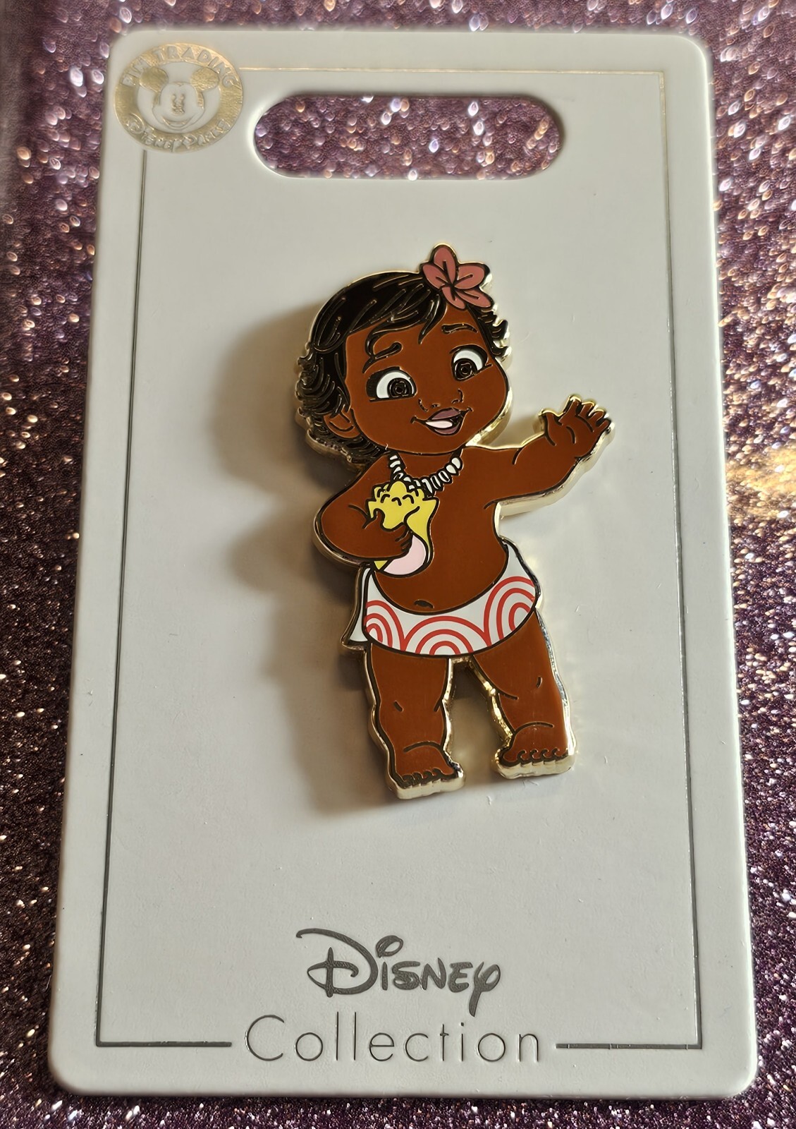 Disney Pin Baby Moana Toddler Holding Shell Pin 125916  FREE SHIPPING