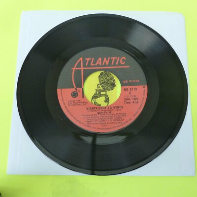 Boney M Night Flight To Venus / Brown Girl In The Ring - 45 Record Vinyl Album
