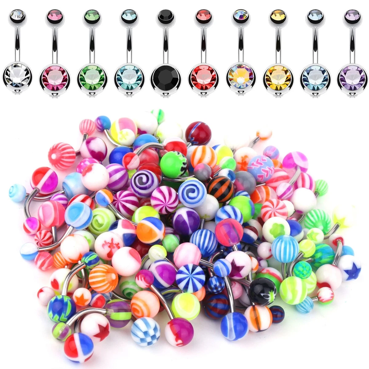 Belly button ring sets deals