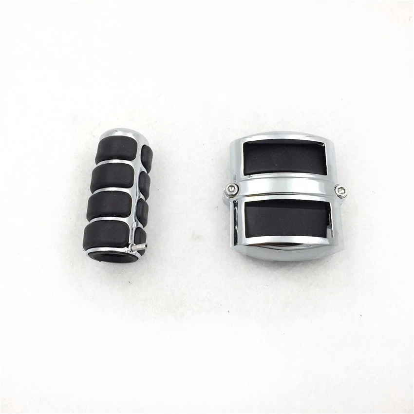 Cubierta cromada del pedal del freno del cambio de marchas trasero para Yamaha V-Star 650 1100 Classic 1300 Foto 2 de 4