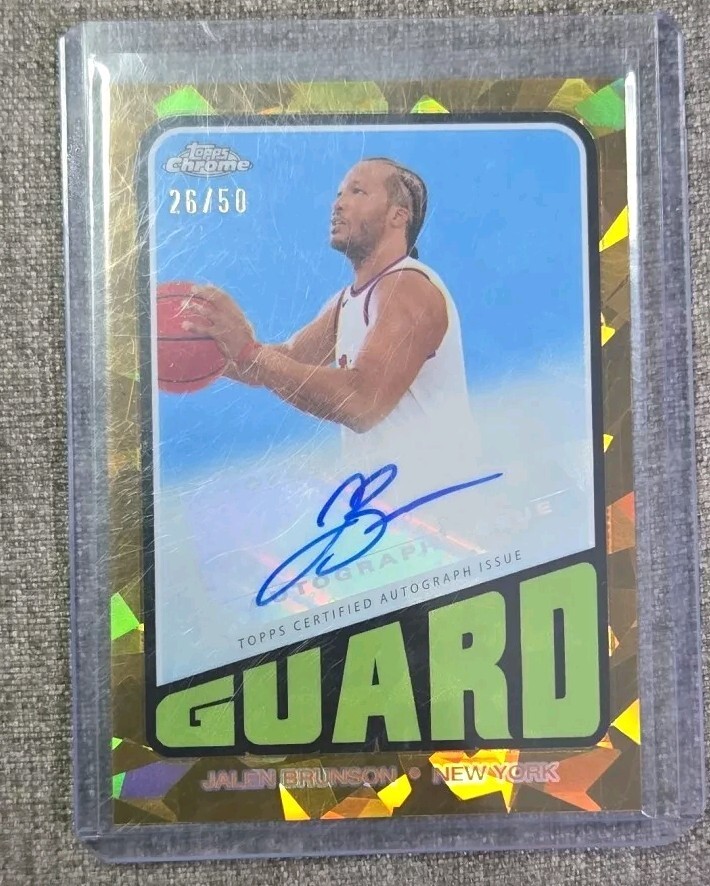 2023-24 Topps Chrome Sapphire Gold Jalen Brunson Auto /50