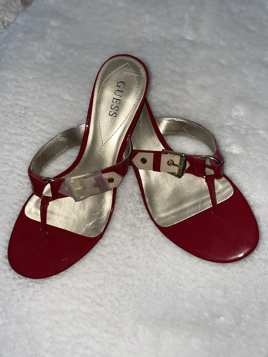 Guess red best sale sandals