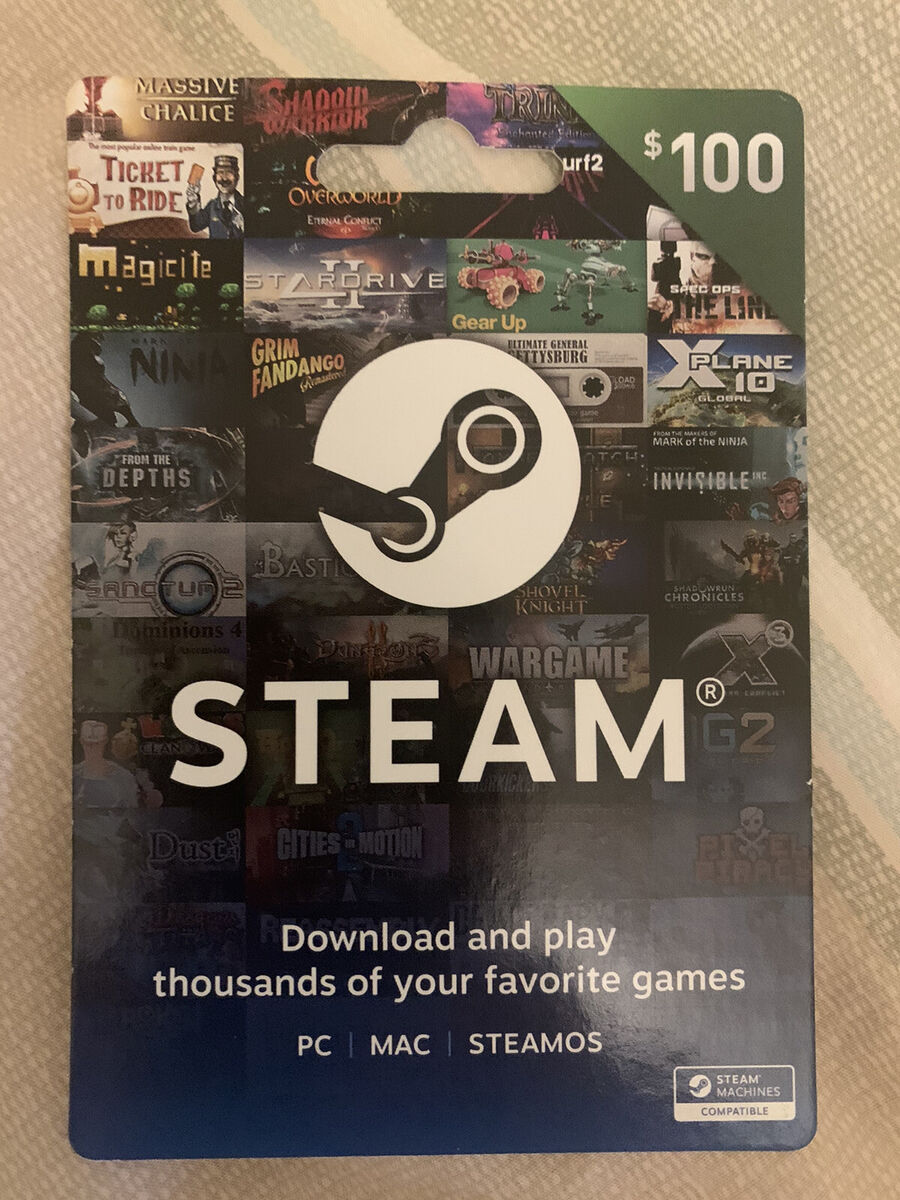 Steam Gift Card $100 Steam Wallet - FAST SHIPPING